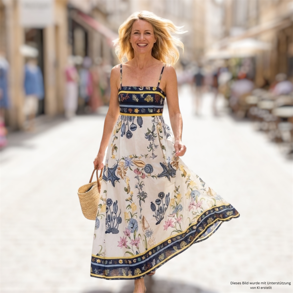 Duftiges Sommerkleid, gemustert
