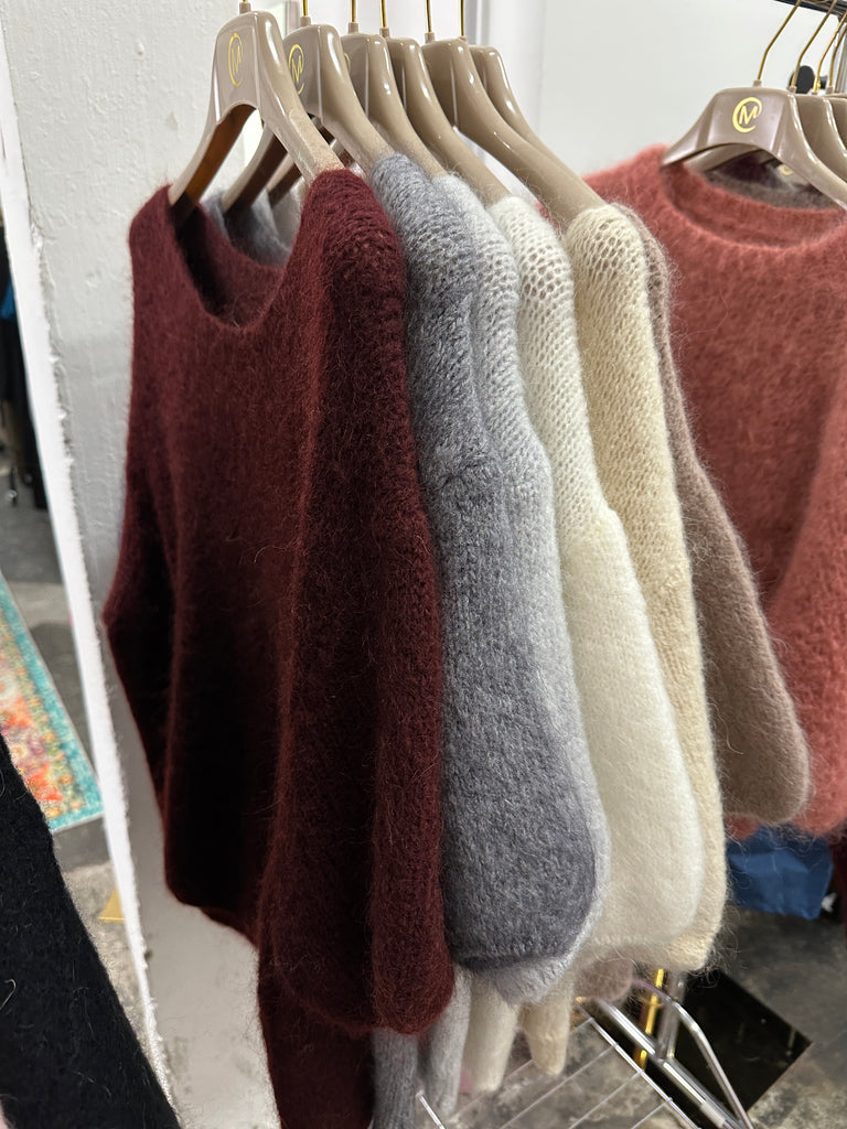 Mohair Pullover Halbarm