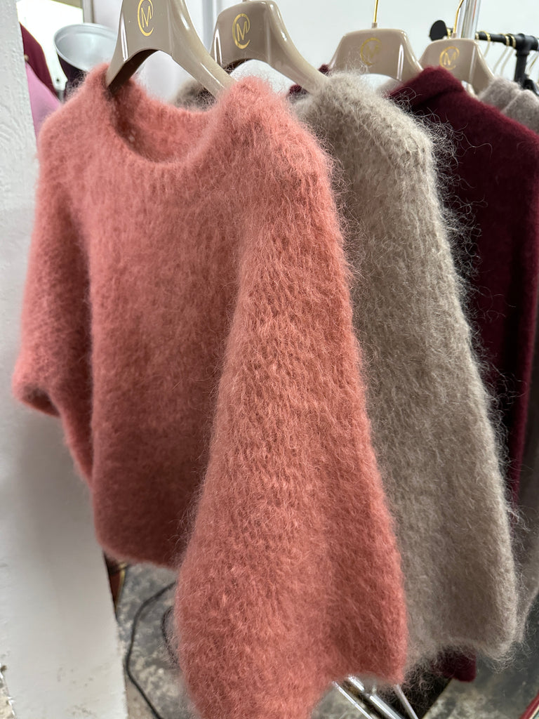 Mohair Pullover, 3/4 SArm, dick