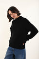 CREW NECK SWEATER WITH RIBBED DETAILS