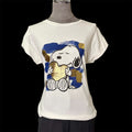 T Shirt Motiv Snoopy blau