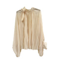 Bluse  Plissee