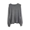 Langarmpullover, Alpaka, Rundhals