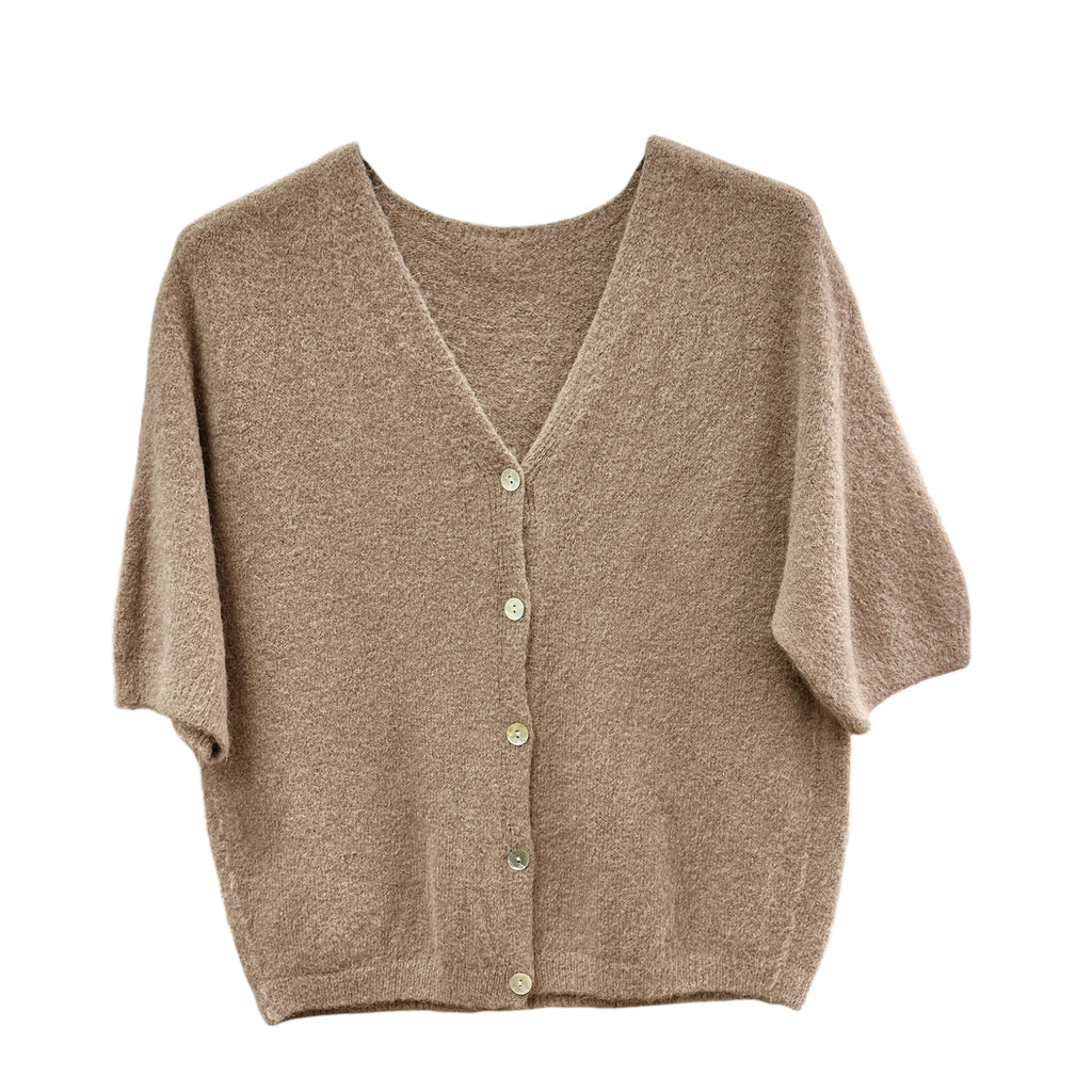 Halbarm Cardigan, Alpaka
