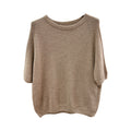 Halbarm Pullover, Apaka, Rundhals
