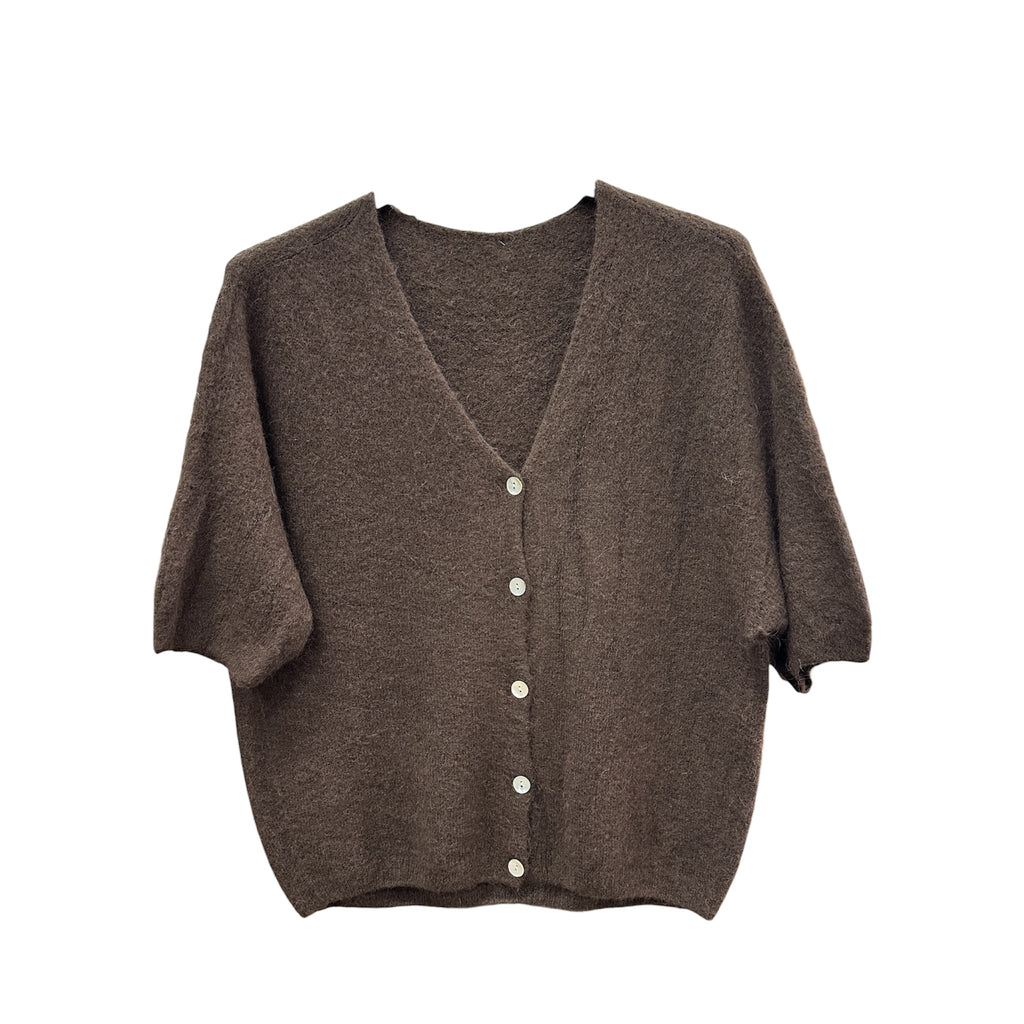 Halbarm Cardigan, Alpaka