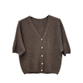 Halbarm Cardigan, Alpaka