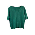 Pullover, Halbarm, V-Ausschnitt