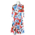 Kleid, Blumenmuster, One Size