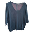 Kurzarm Pullover, V-Ausschnitt, Baumwolle