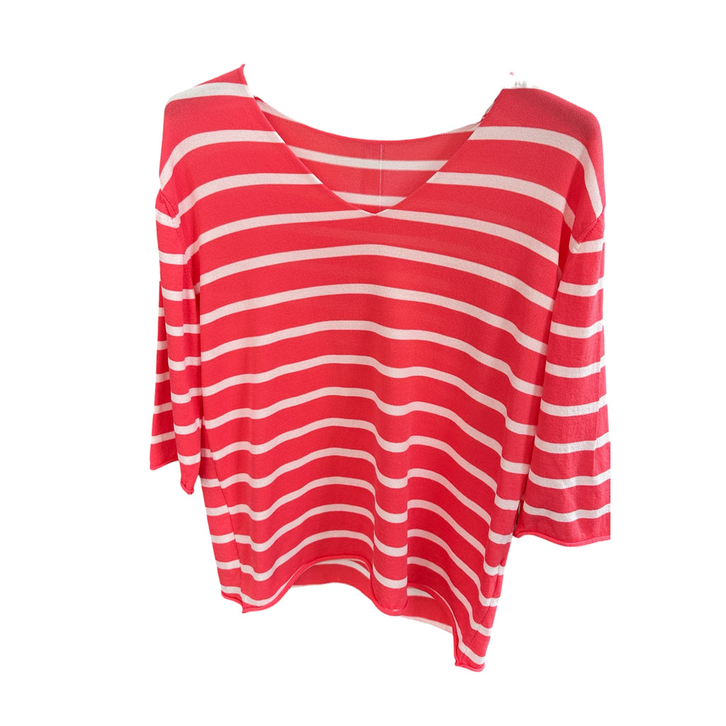 Pullover, 3/4 Arm, gestreift
